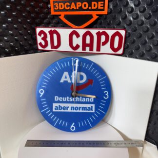 AfD - Alternative für Deutschland - Wanduhr - Deutschland aber normal