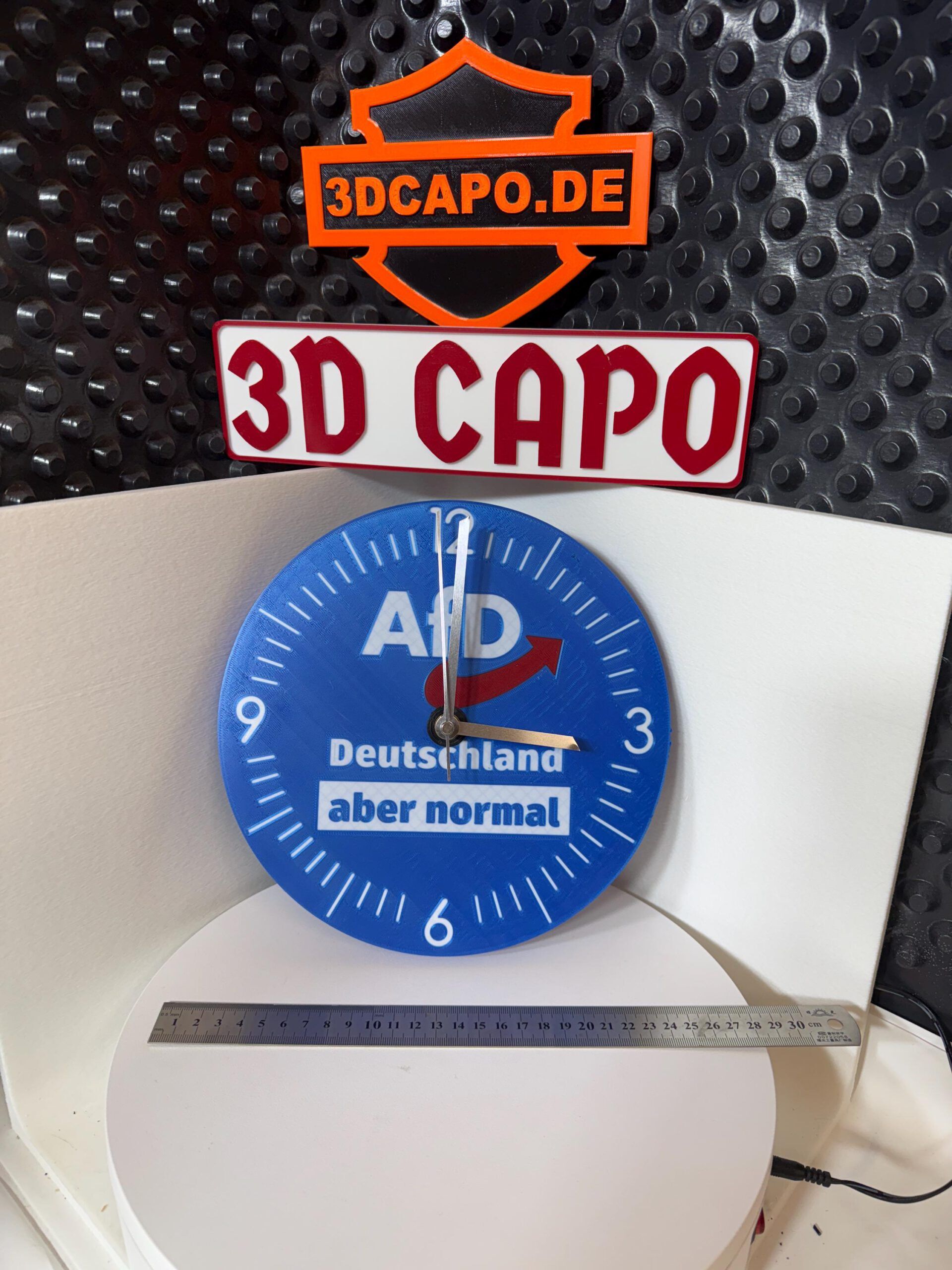 AfD - Alternative für Deutschland - Wanduhr - Deutschland aber normal