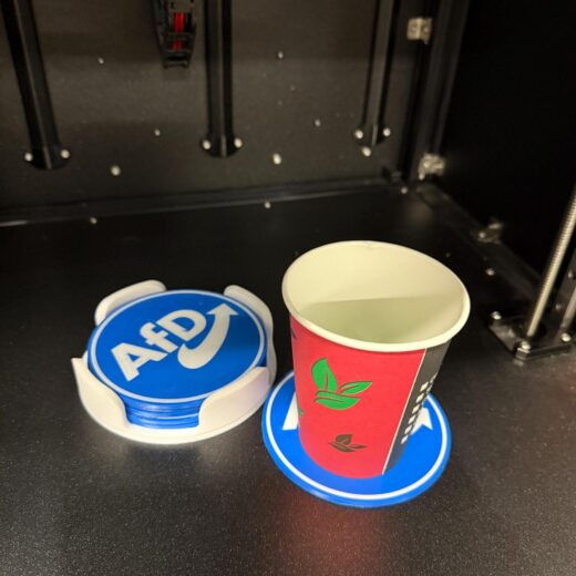 5x AfD - Alternative für Deutschland - Bierdeckel - Glasuntersetzer im Set