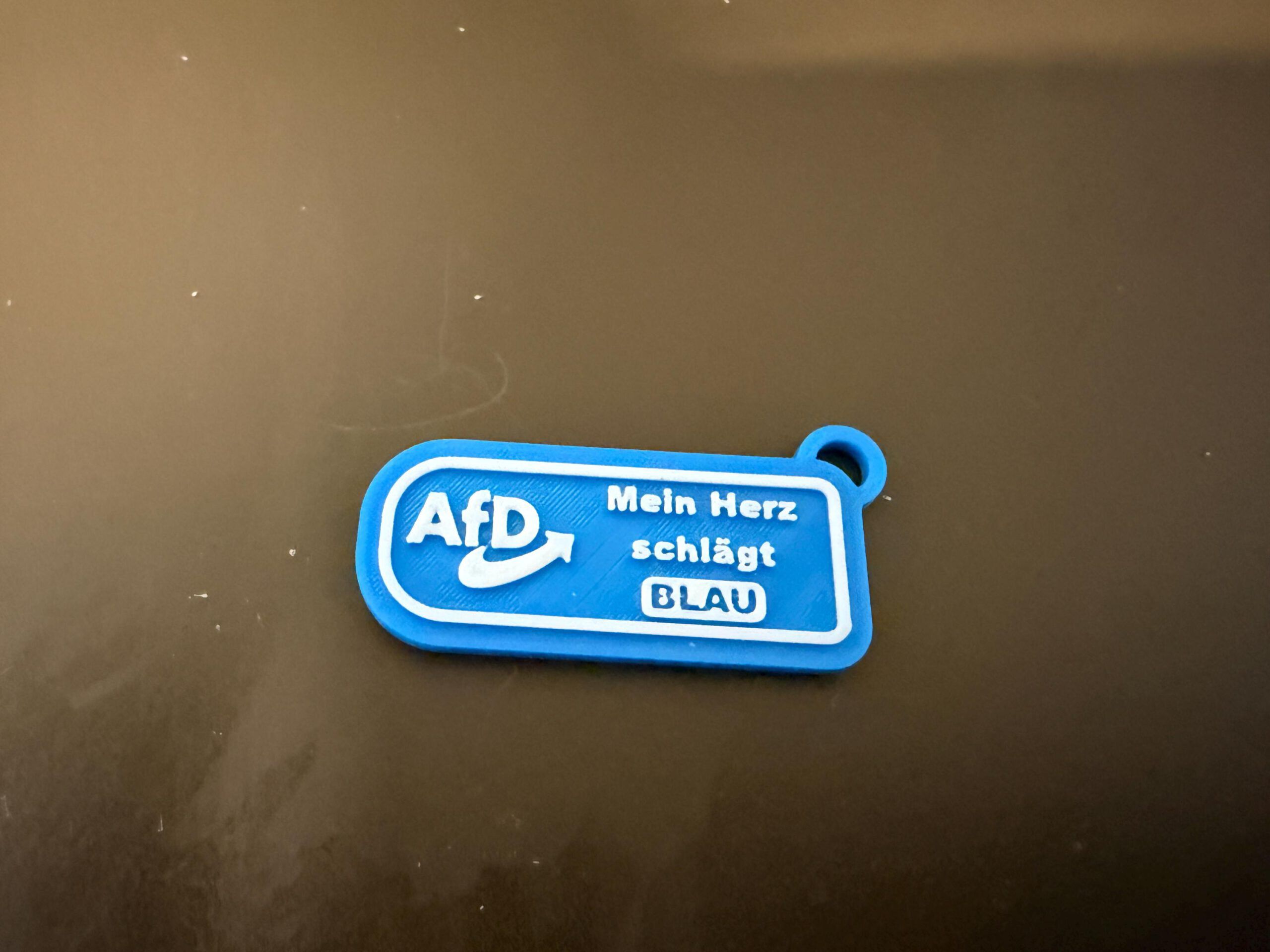 AfD - Alternative für Deutschland Mein Herz schlägt blau Schlüsselanhänger – Bild 7