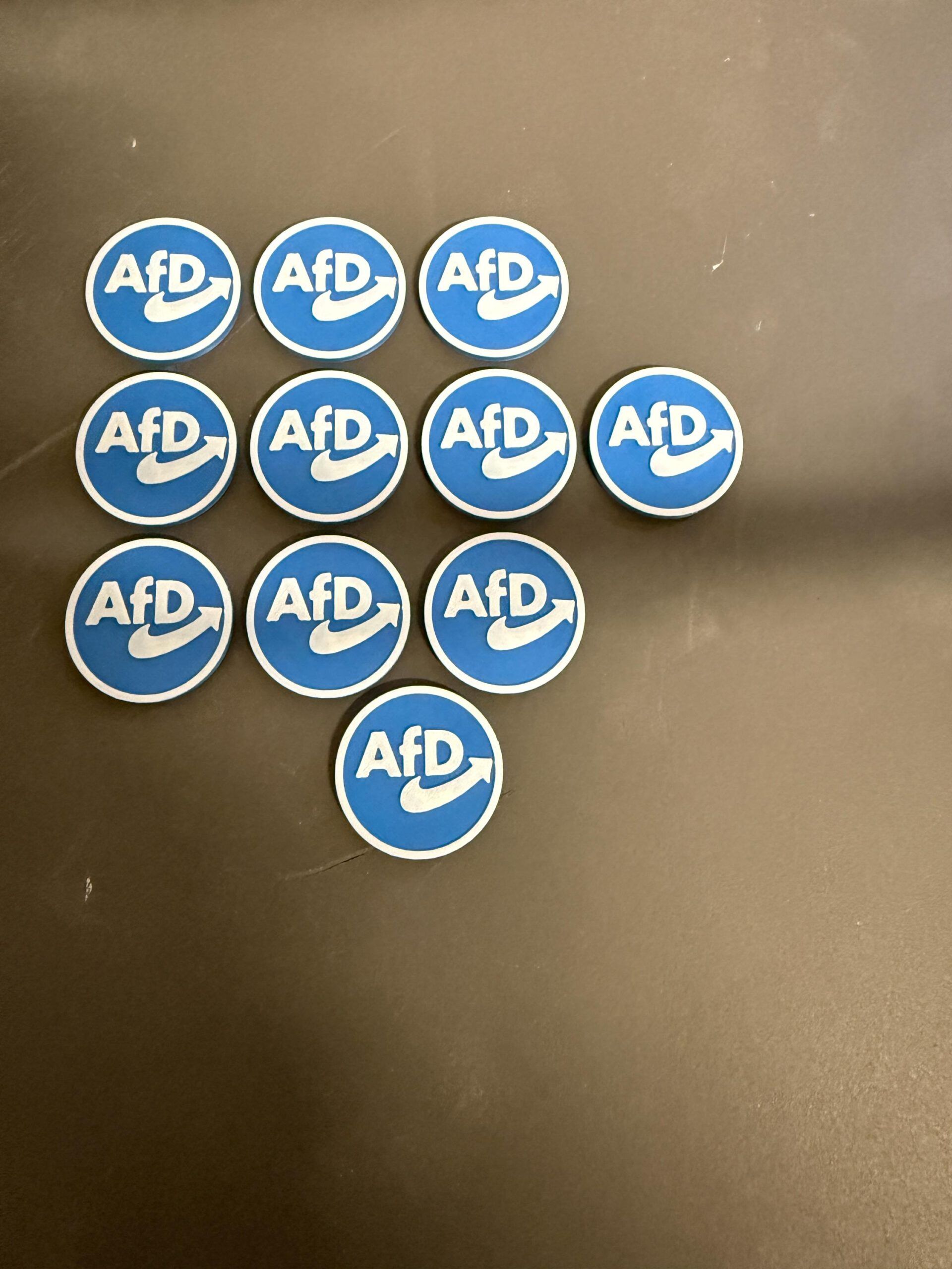 Einkaufswagenchips - Alternative für Deutschland - AfD - 10x Einkaufwagen Chip