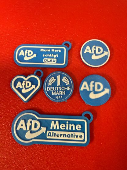 AFD - Starterset - Schlüsselanhänger & Einkaufswagenchips - Alternative für Deutschland