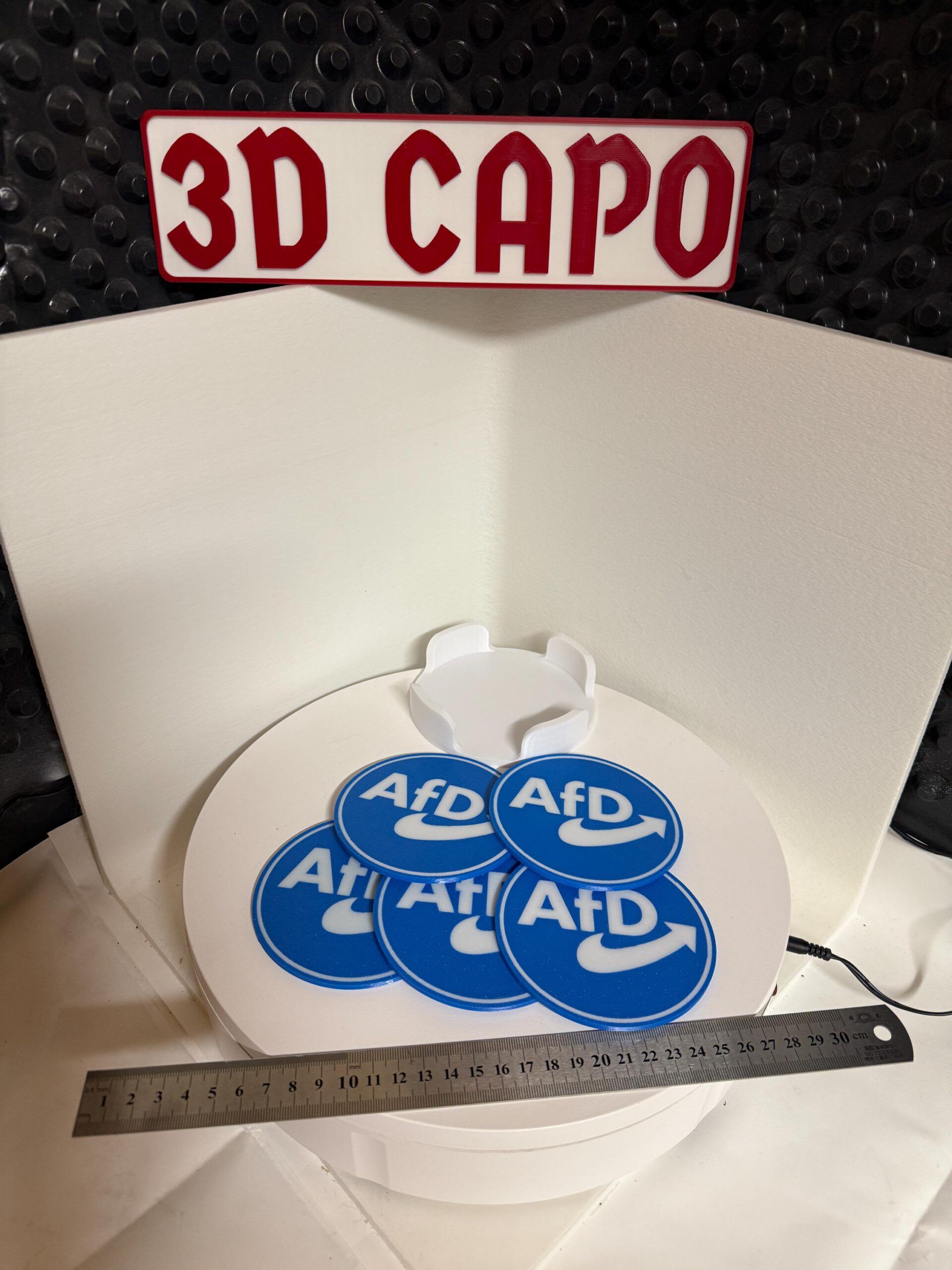 5x AfD - Alternative für Deutschland - Bierdeckel - Glasuntersetzer im Set – Bild 3