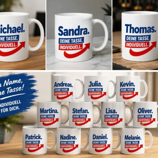 Deine Tasse - Deine Meinung - Dein Name - Konfigurator