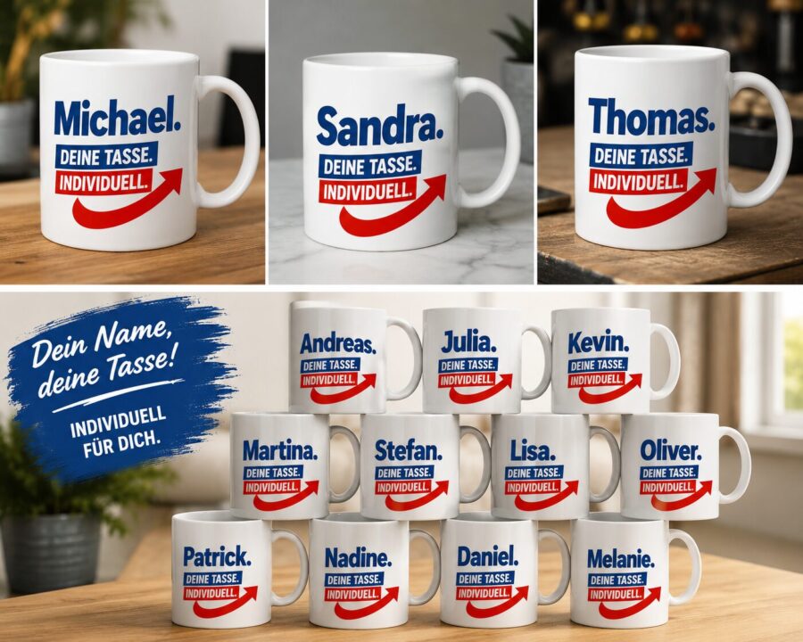 Deine Tasse - Deine Meinung - Dein Name - Konfigurator